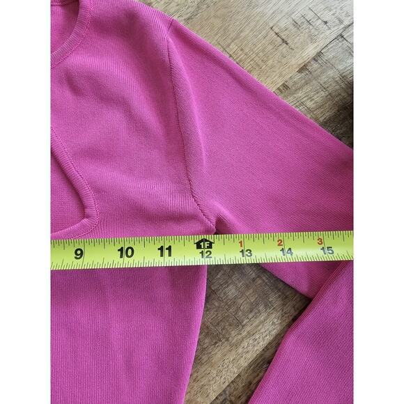 Revolve 'All The Ways Cameron' Cut Out Top Hot Pink Women's Size XS Ponte Crop - Picture 7 of 9